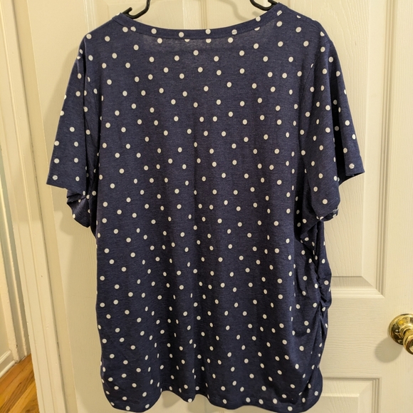 New with tags! Purple tee with white polka dots, size 22/24 - Picture 10 of 13